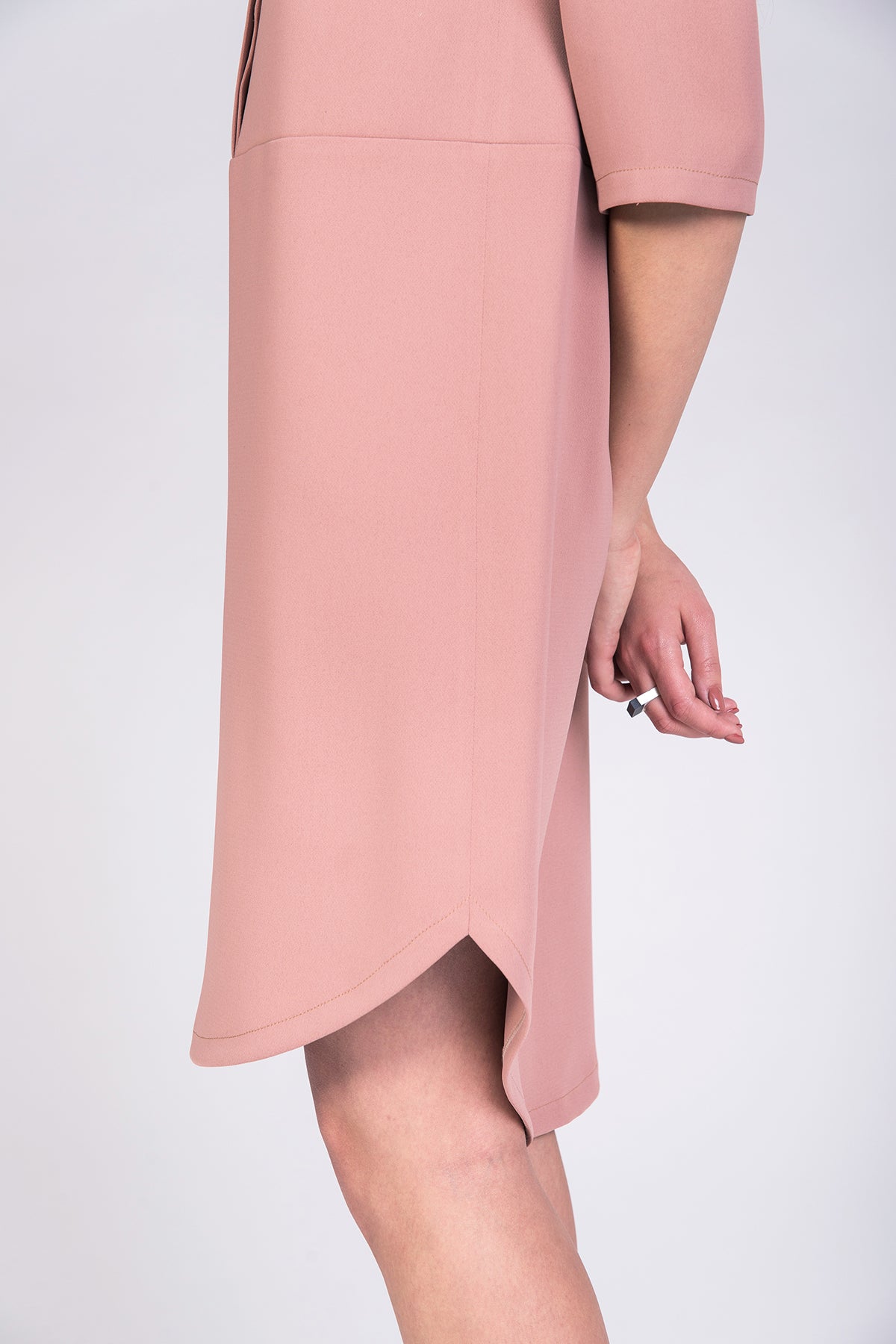 Curved hem tunic dress sewing pattern