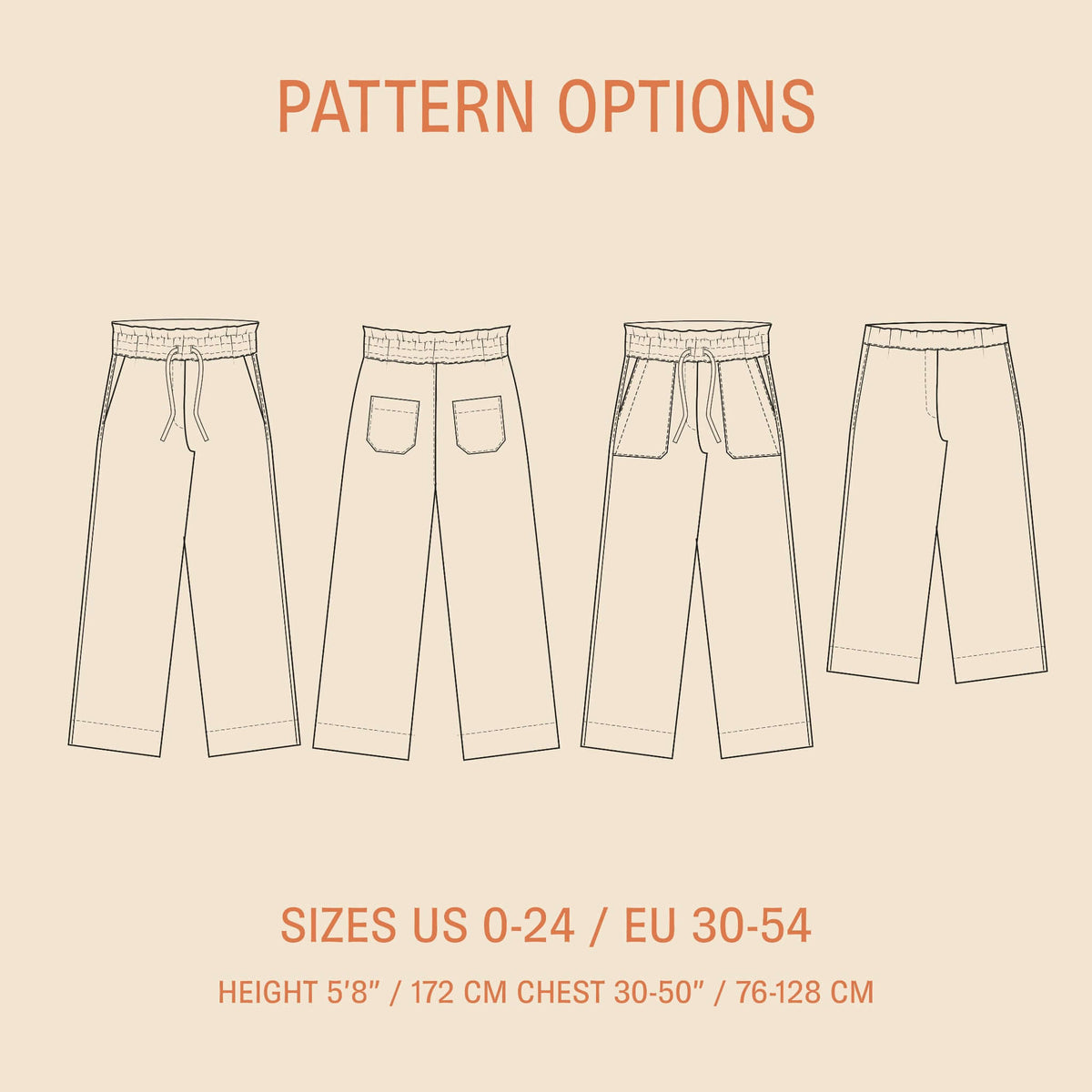High Waist Pants Sewing Pattern Wardrobe By Me
