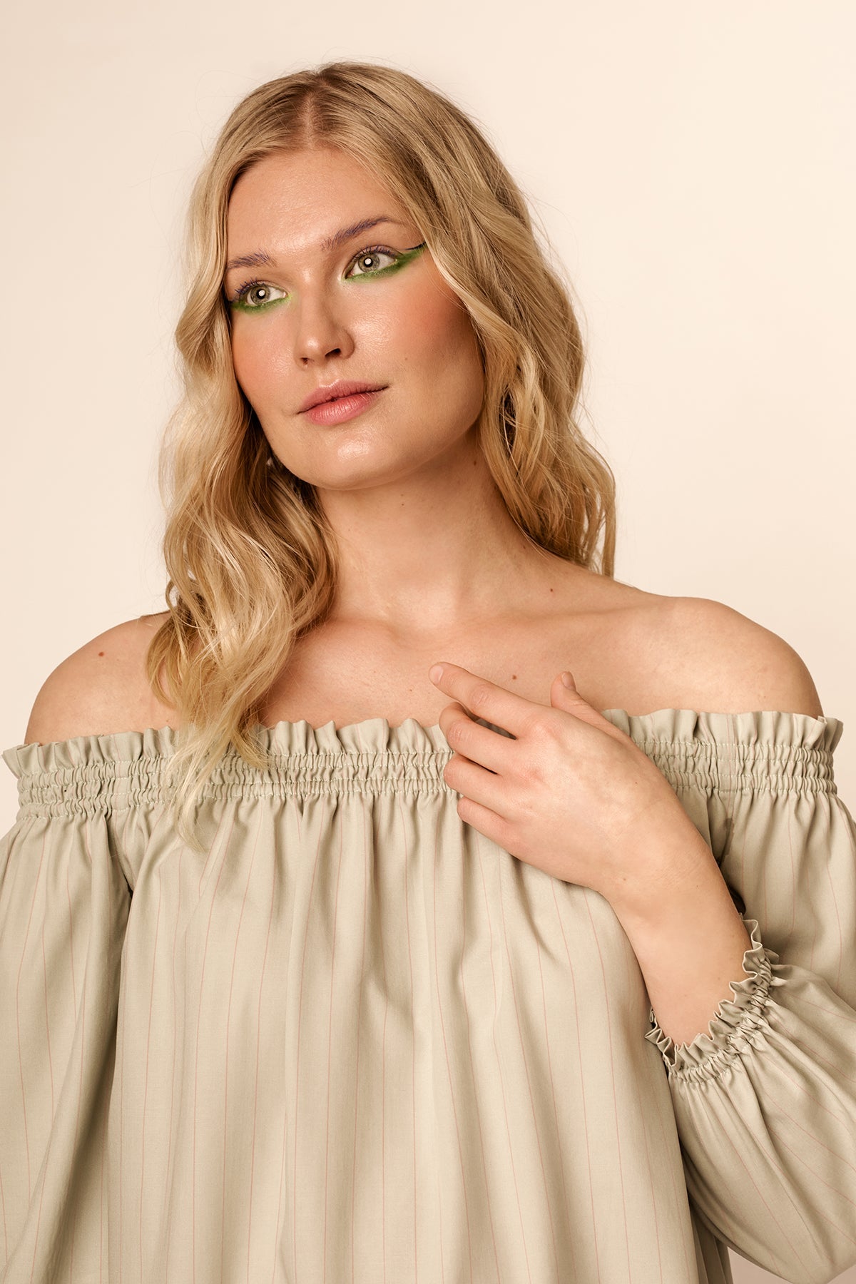 Off-the-shoulder dress sewing pattern