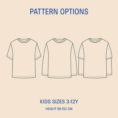 Kids T-shirt Sewing Pattern Wardrobe By Me