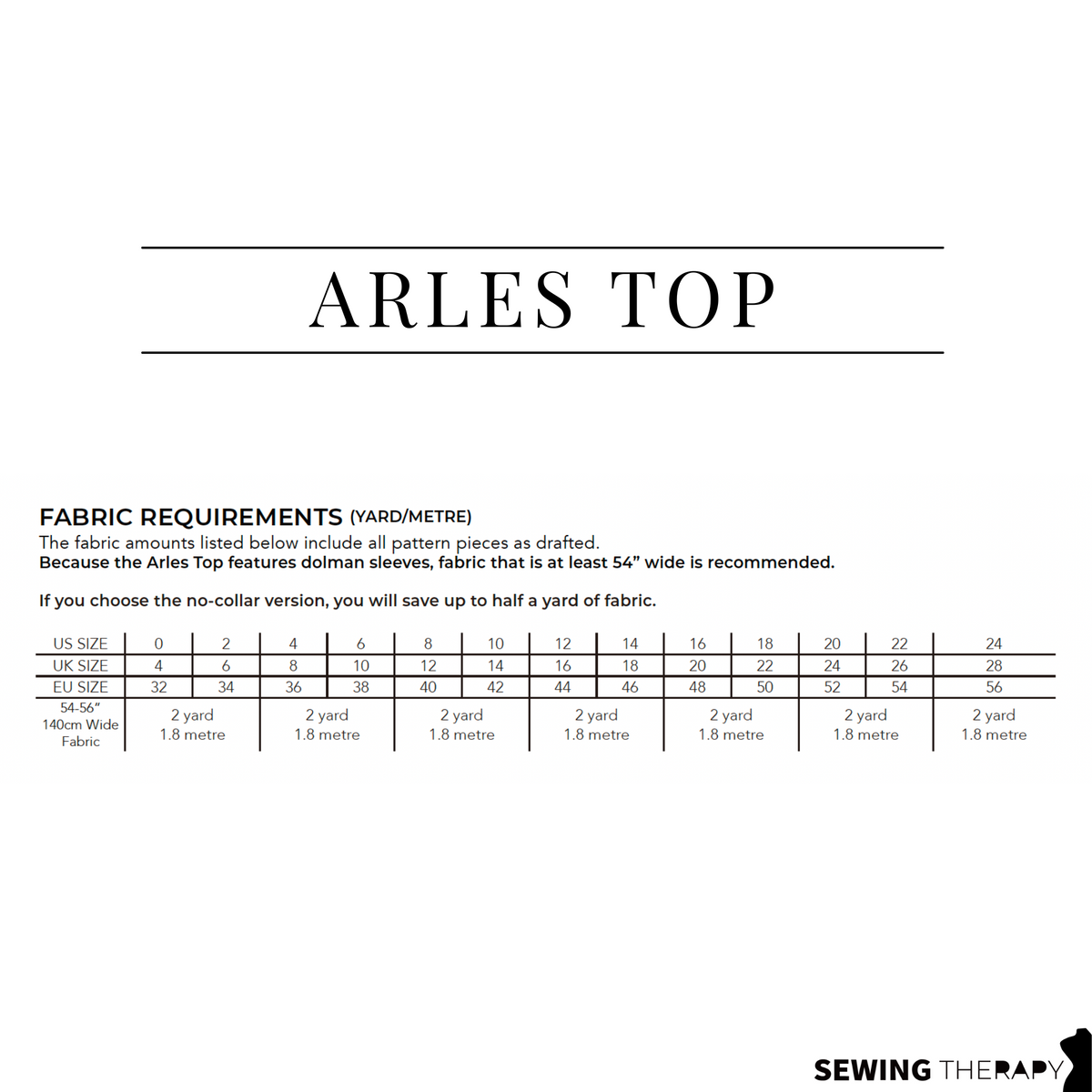 PDF Arles Top Pattern - Sewing Therapy