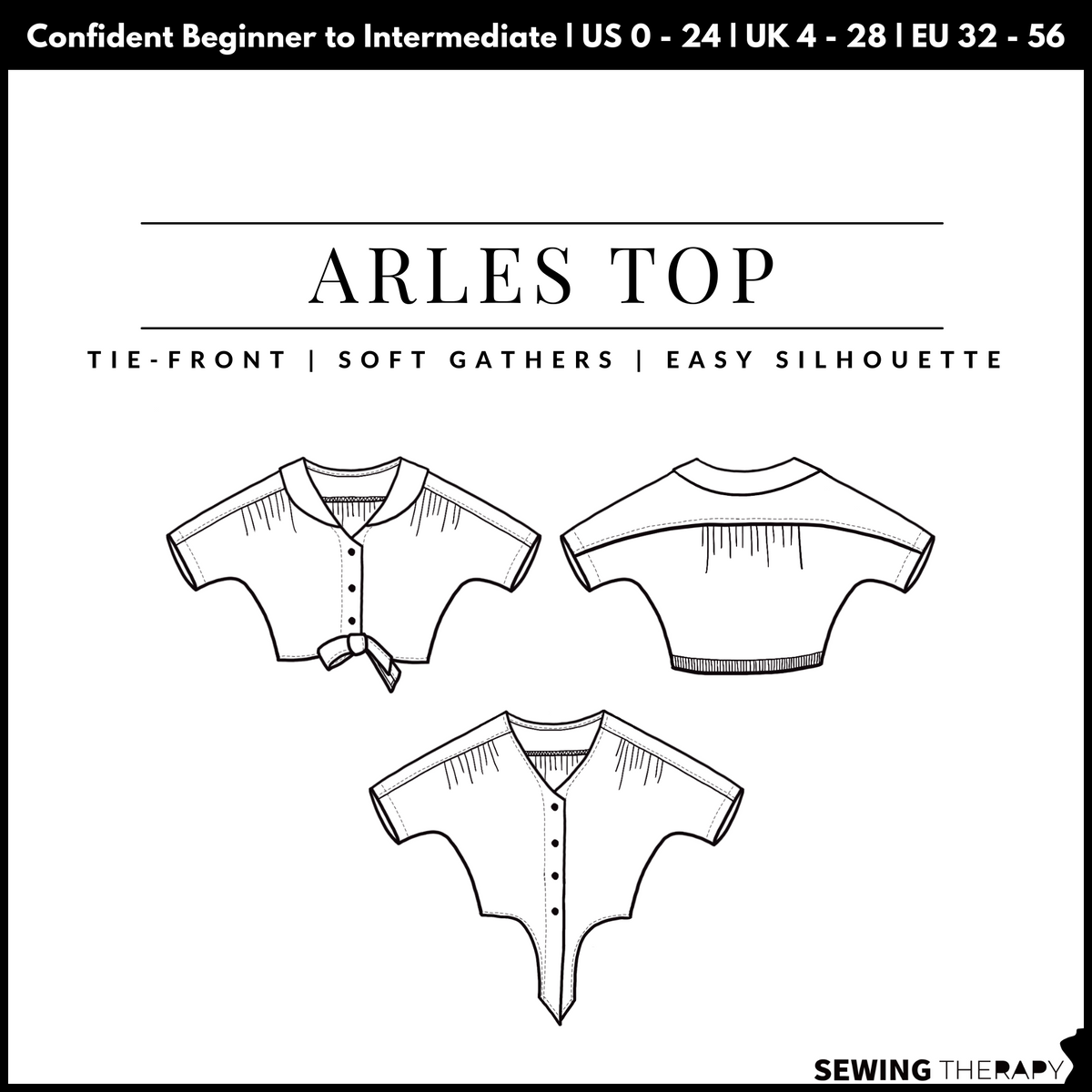 PDF Arles Top Pattern - Sewing Therapy