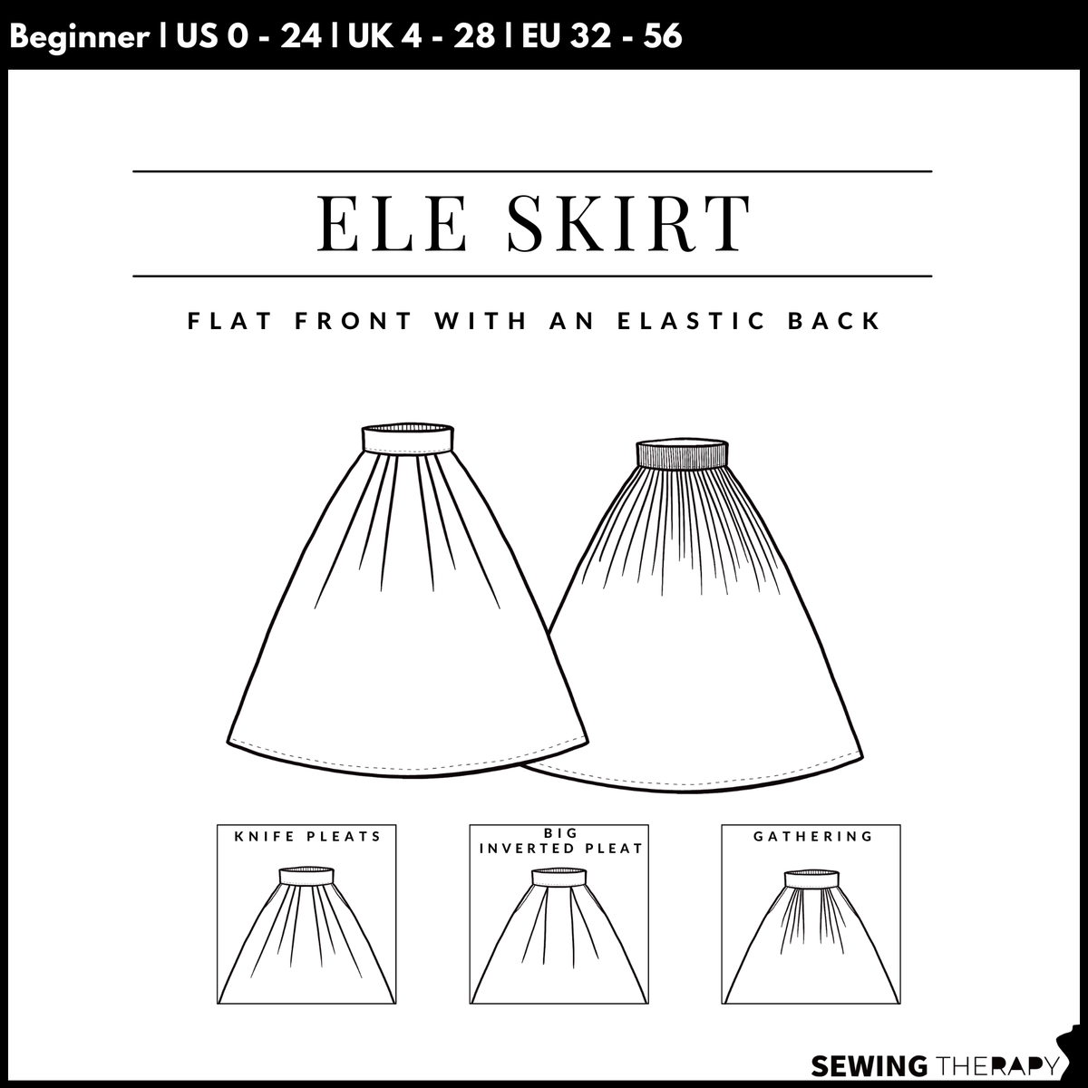 PDF Ele Skirt Pattern - Sewing Therapy