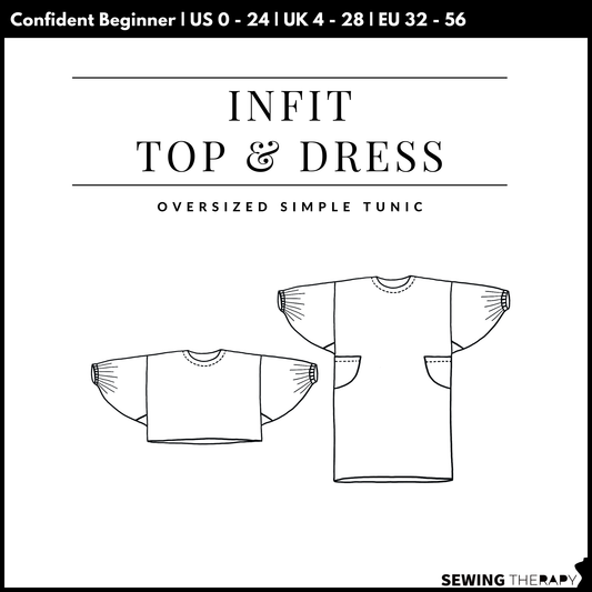 PDF Infit Top & Dress Pattern - Sewing Therapy