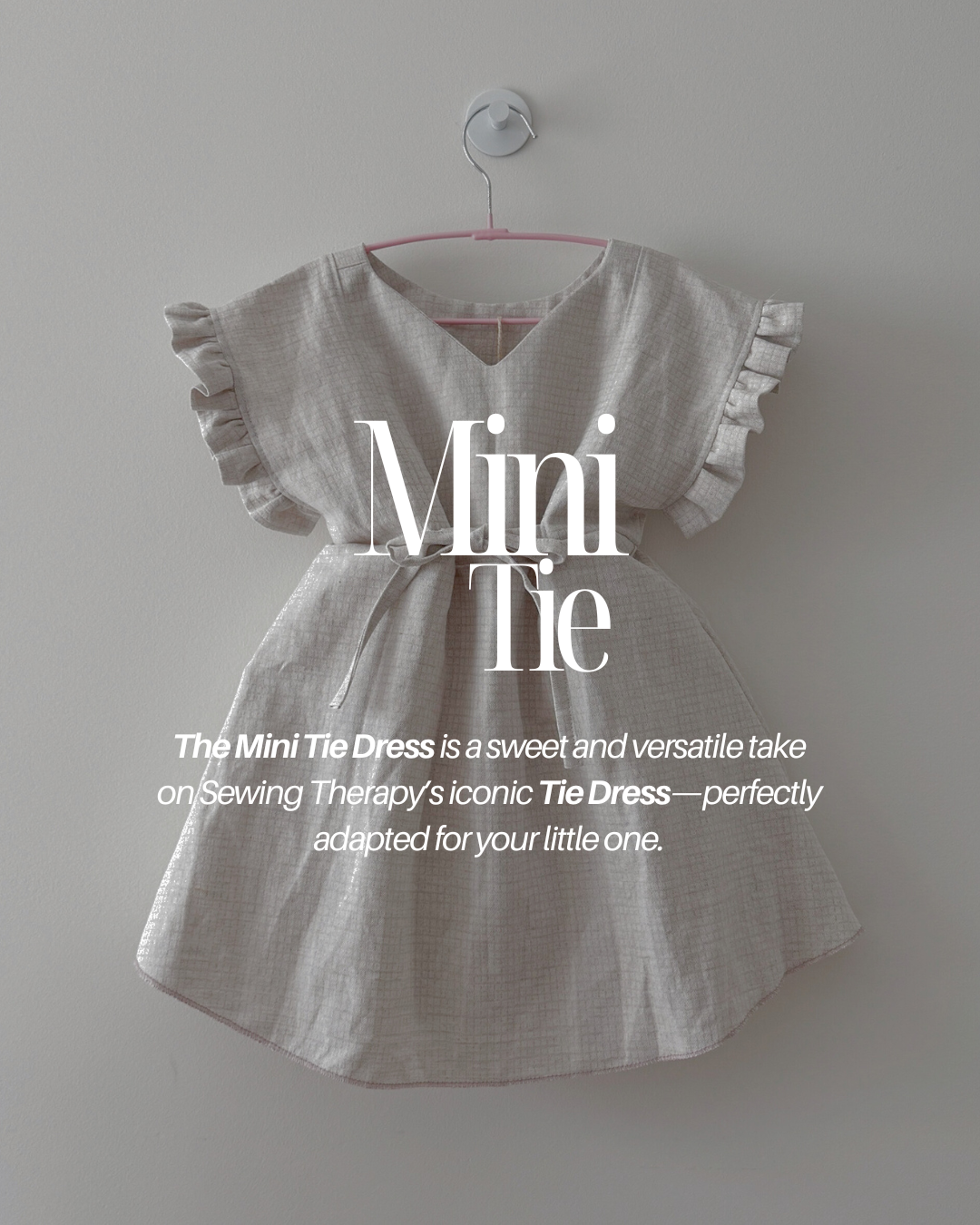 PDF Mini Tie Dress Pattern for Ages 1 – 12 (Sizes 80–150 cm) | Sewing Therapy