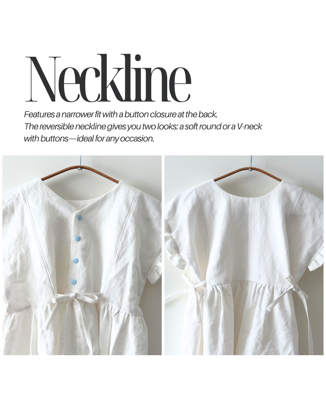 PDF Mini Tie Dress Pattern for Ages 1 – 12 (Sizes 80–150 cm) | Sewing Therapy