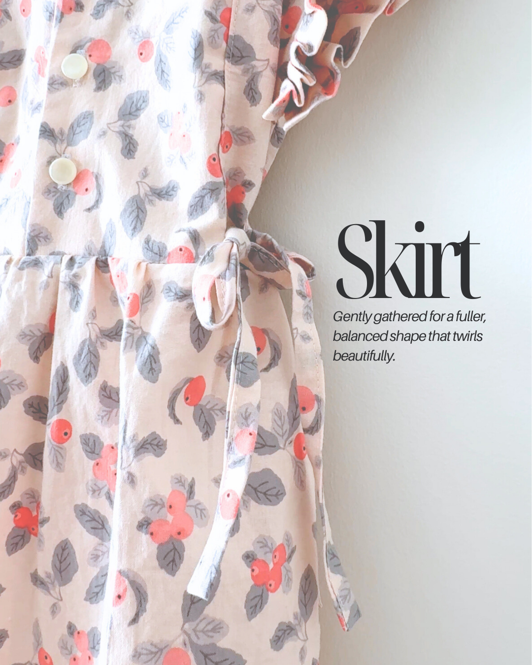 PDF Mini Tie Dress Pattern for Ages 1 – 12 (Sizes 80–150 cm) | Sewing Therapy