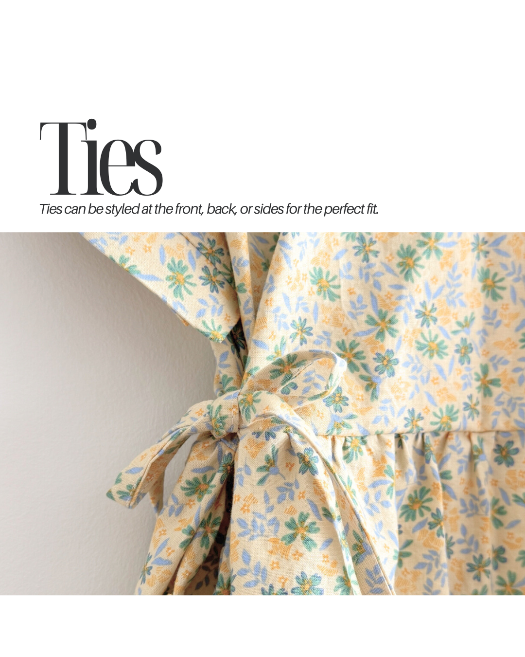 PDF Mini Tie Dress Pattern for Ages 1 – 12 (Sizes 80–150 cm) | Sewing Therapy