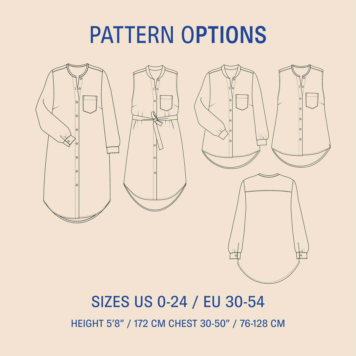 Savannah Shirt Sewing Pattern Wardrobe By Me