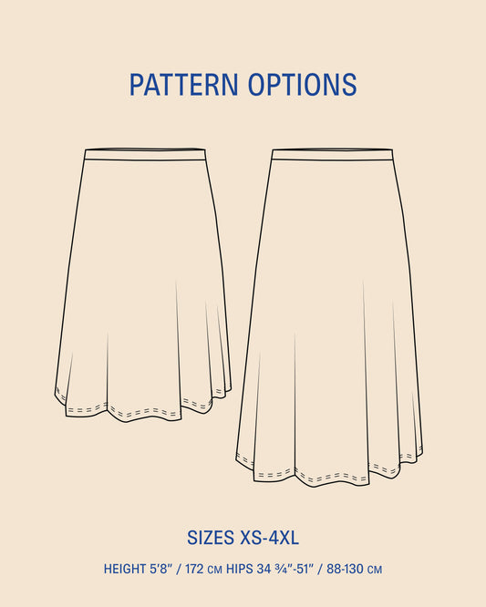 Simple Skirt sewing pattern