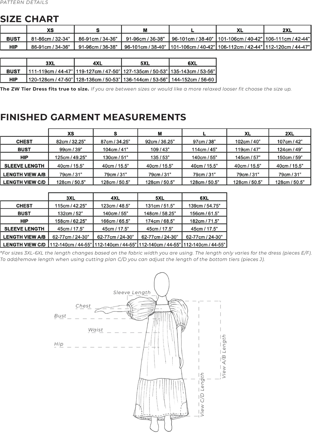 ZW Tier Dress - PDF Pattern